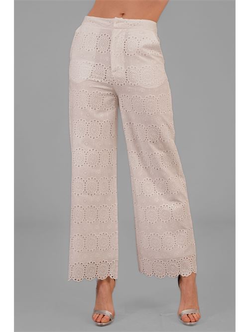 Pantalone in pizzo sangallo Il The' Delle 5 | GALLES 57OFF WHITE